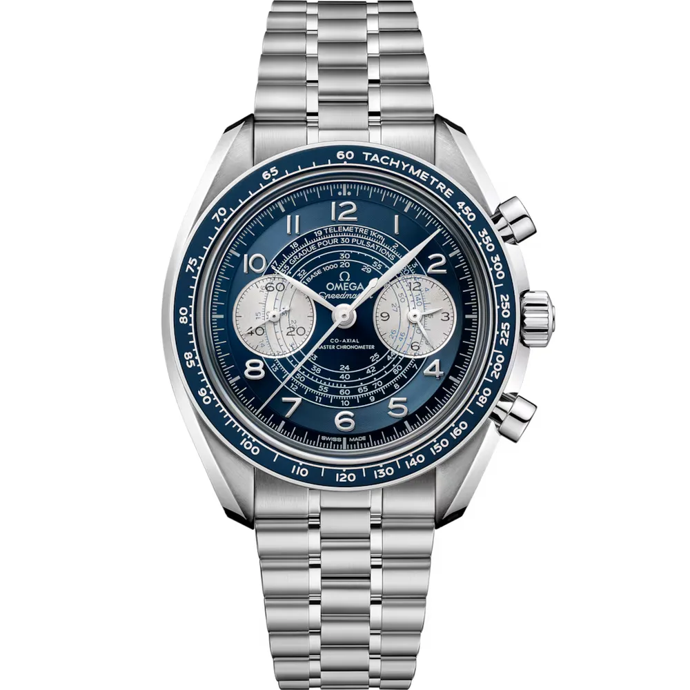 Omega Speedmaster Chronoscope 43 mm, steel on steel