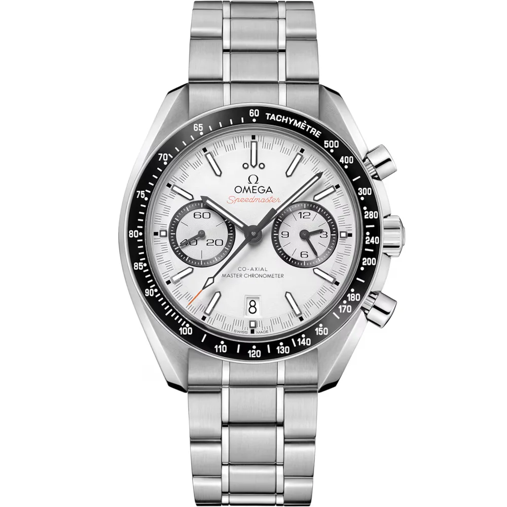 Omega Speedmaster Racing 44.25 mm, steel on steel, White dial