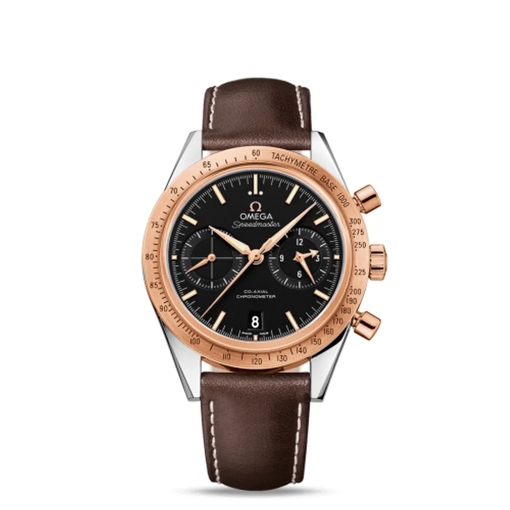 Omega Speedmaster 57 Co-Axial Stainless Steel / Red Gold / Black