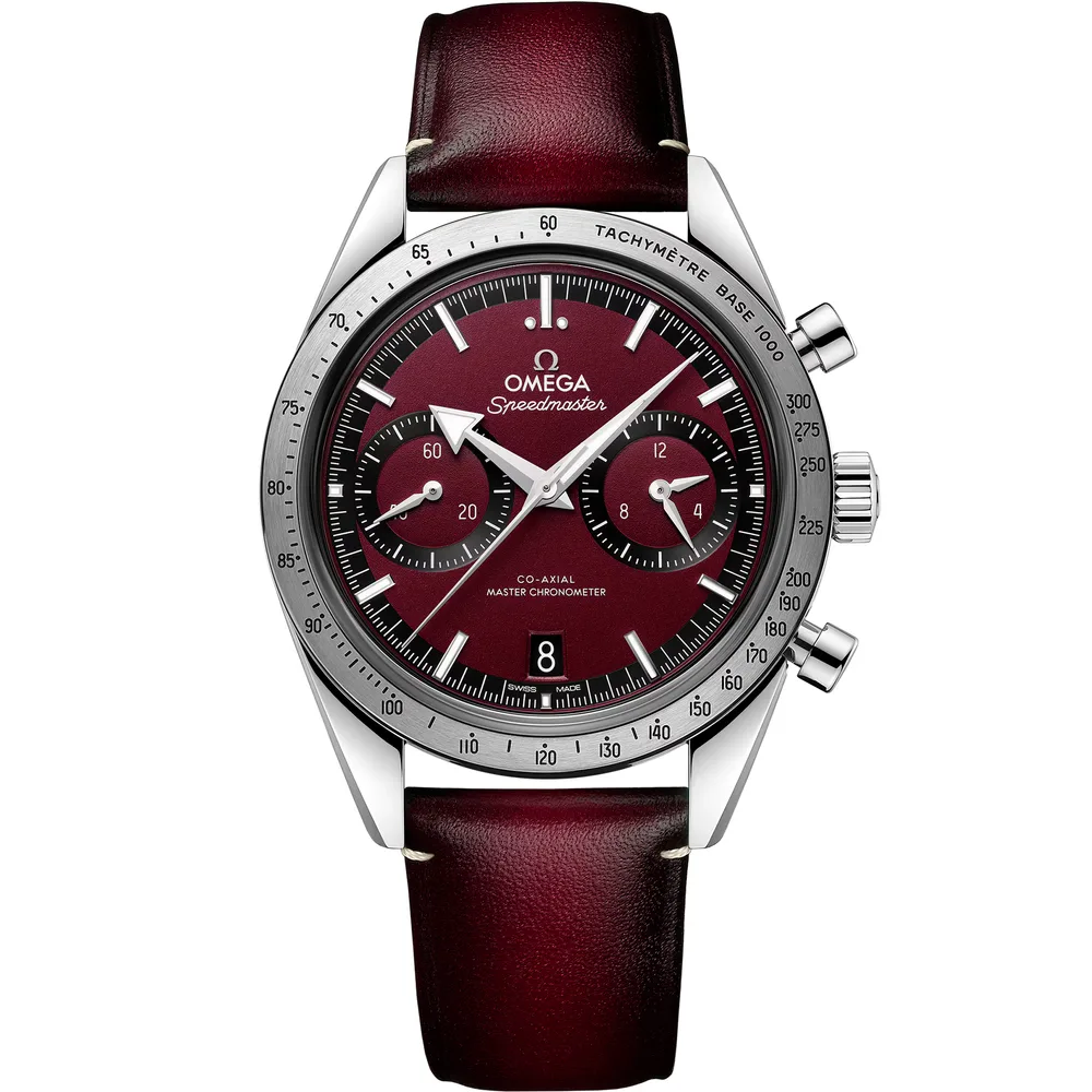 Omega Speedmaster '57 40.5 mm, steel on leather strap