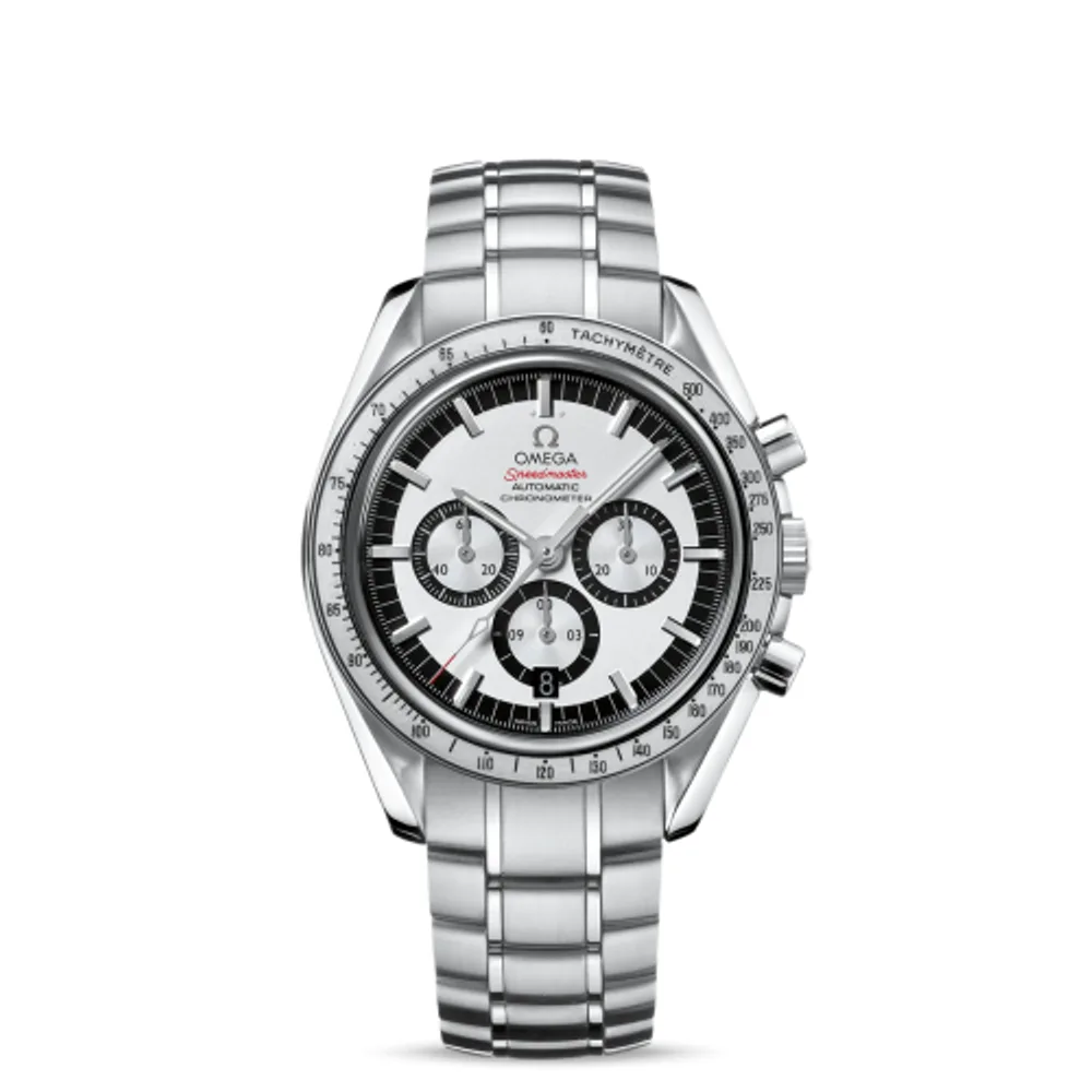 Omega Speedmaster Michael Schumacher Stainless Steel / Silver / Bracelet / The Legend Silver