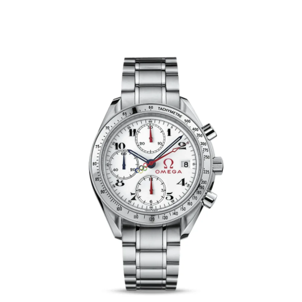 Omega Speedmaster Date 40 Stainless Steel / White / Bracelet / Olympic Timeless