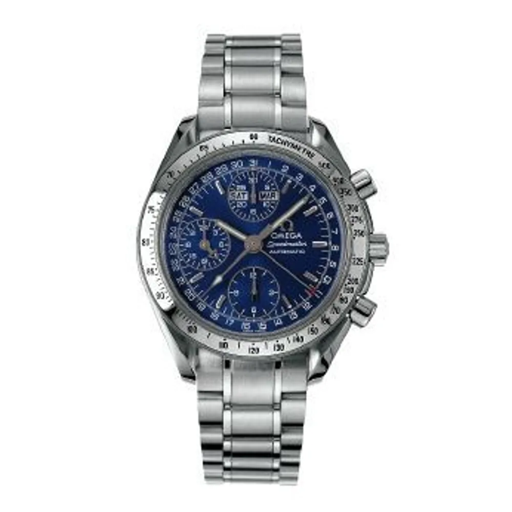 Omega Speedmaster Day-Date 39 Stainless Steel / Blue / Bracelet