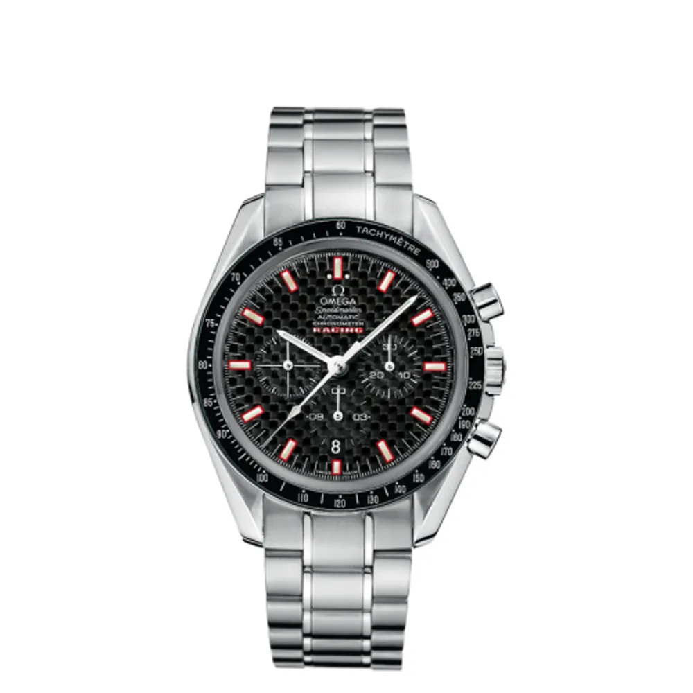 Omega Speedmaster Racing Chronometer Stainless Steel / Carbon Black / Bracelet