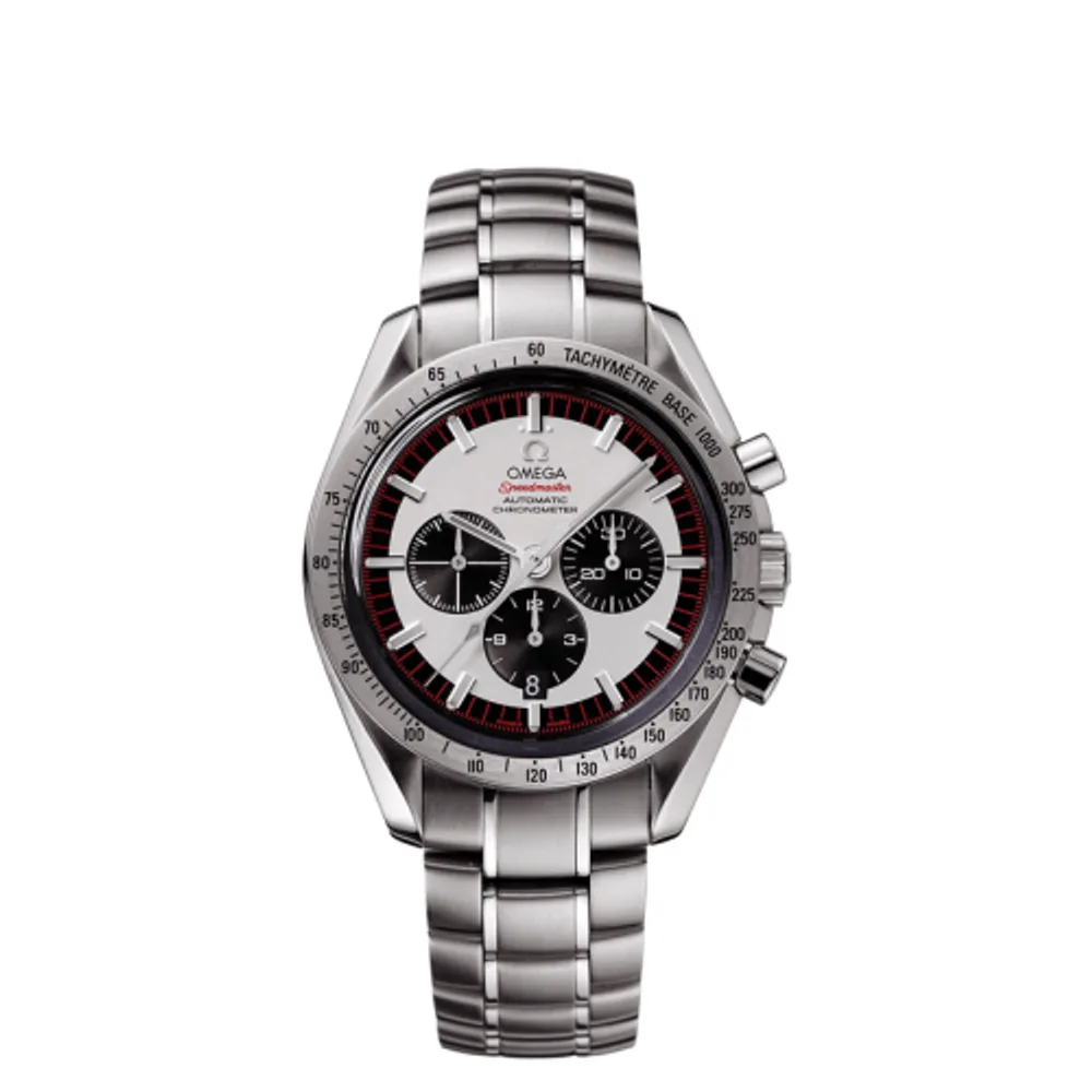 Omega Speedmaster Michael Schumacher Stainless Steel / Panda / Bracelet / The Legend Silver