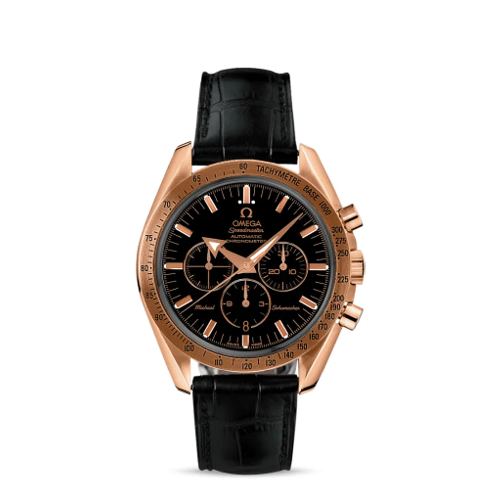 Omega Speedmaster Broad Arrow Red Gold / Black / Michael Schumacher