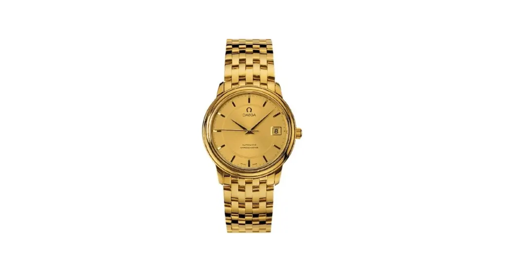 Omega De Ville Prestige Automatic 34.7 Yellow Gold / Champagne / Bracelet