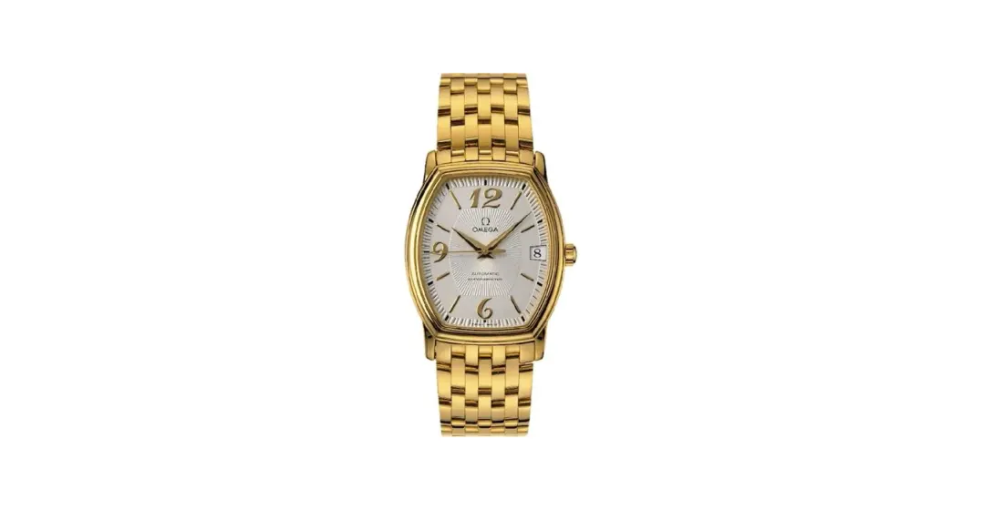 Omega De Ville Prestige Automatic 31.2 Tonneau Yellow Gold / Silver / Bracelet