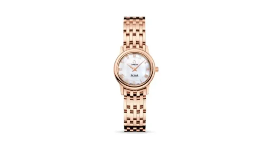 Omega De Ville Prestige Quartz 22 Red Gold / MOP / Bracelet