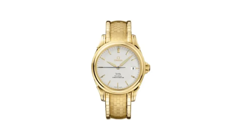 Omega De Ville Co-Axial 37.5 Yellow Gold / White / Bracelet