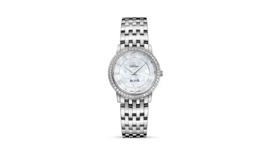 Omega De Ville Prestige Quartz 27 Stainless Steel / Diamond / MOP / Bracelet