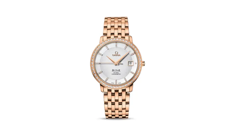 Omega De Ville Prestige Co-Axial 36.5 Red Gold / Diamond / Bracelet