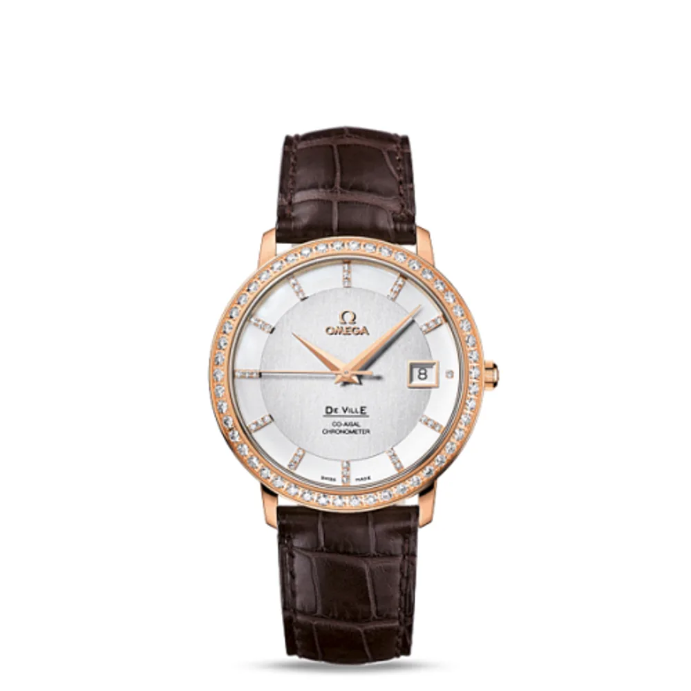 Omega De Ville Prestige Co-Axial 36.5 Red Gold / Diamond