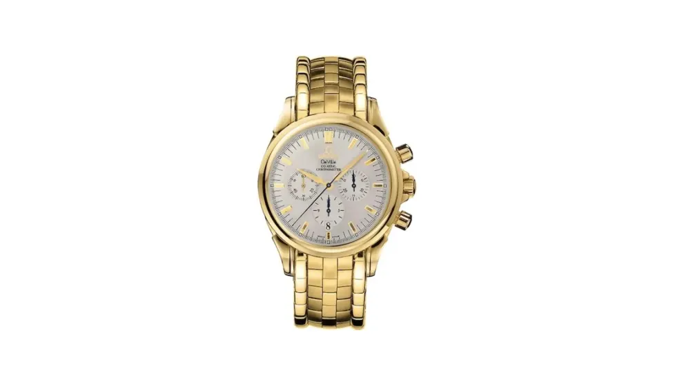 Omega De Ville Co-Axial 41 Chronograph Yellow Gold / Silver / Bracelet