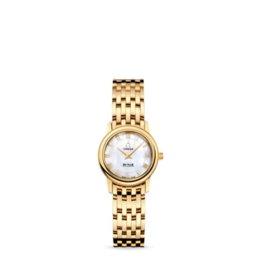 Omega De Ville Prestige Quartz 22 Yellow Gold / MOP / Bracelet