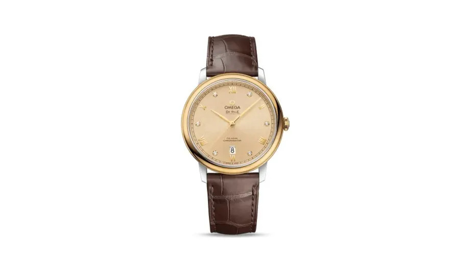 Omega De Ville Prestige Co-Axial 39.5 Stainless Steel / Yellow Gold / Moonshine Sunburst