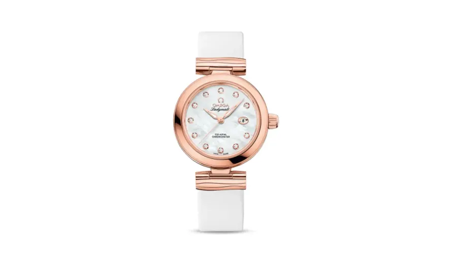 Omega LadyMatic Co-Axial 34 Sedna Gold / MOP