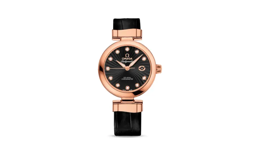 Omega LadyMatic Co-Axial 34 Red Gold / Black