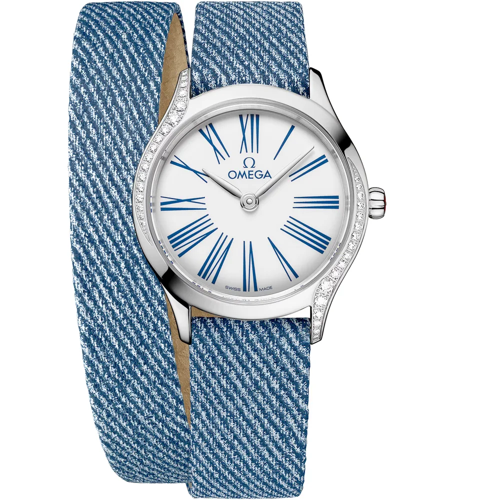 Omega De Ville Mini Trésor 26 mm, steel on leather strap