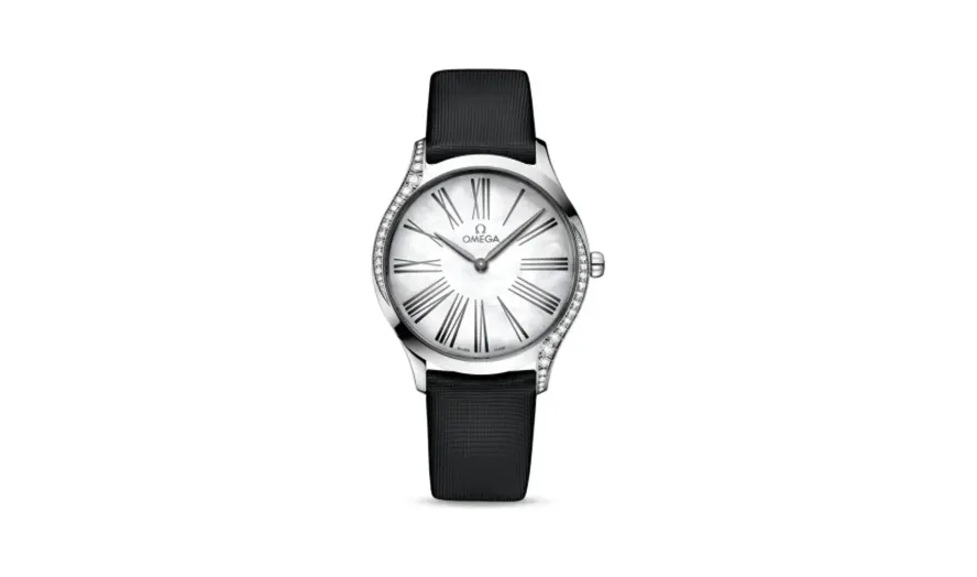 Omega De Ville Trésor 36 Stainless Steel / MOP Roman / Fabric