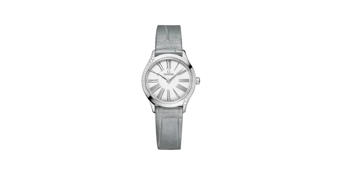 Omega De Ville Mini Trésor 26 mm, steel on alligator