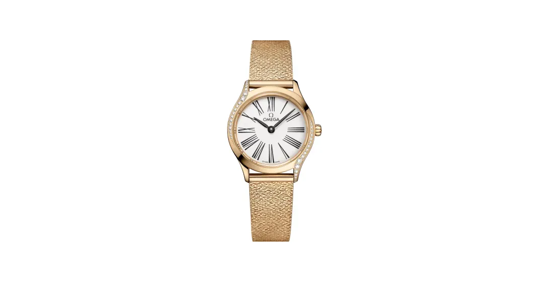 Omega De Ville Mini Trésor 26 mm, Moonshine™ gold on Moonshine™ gold