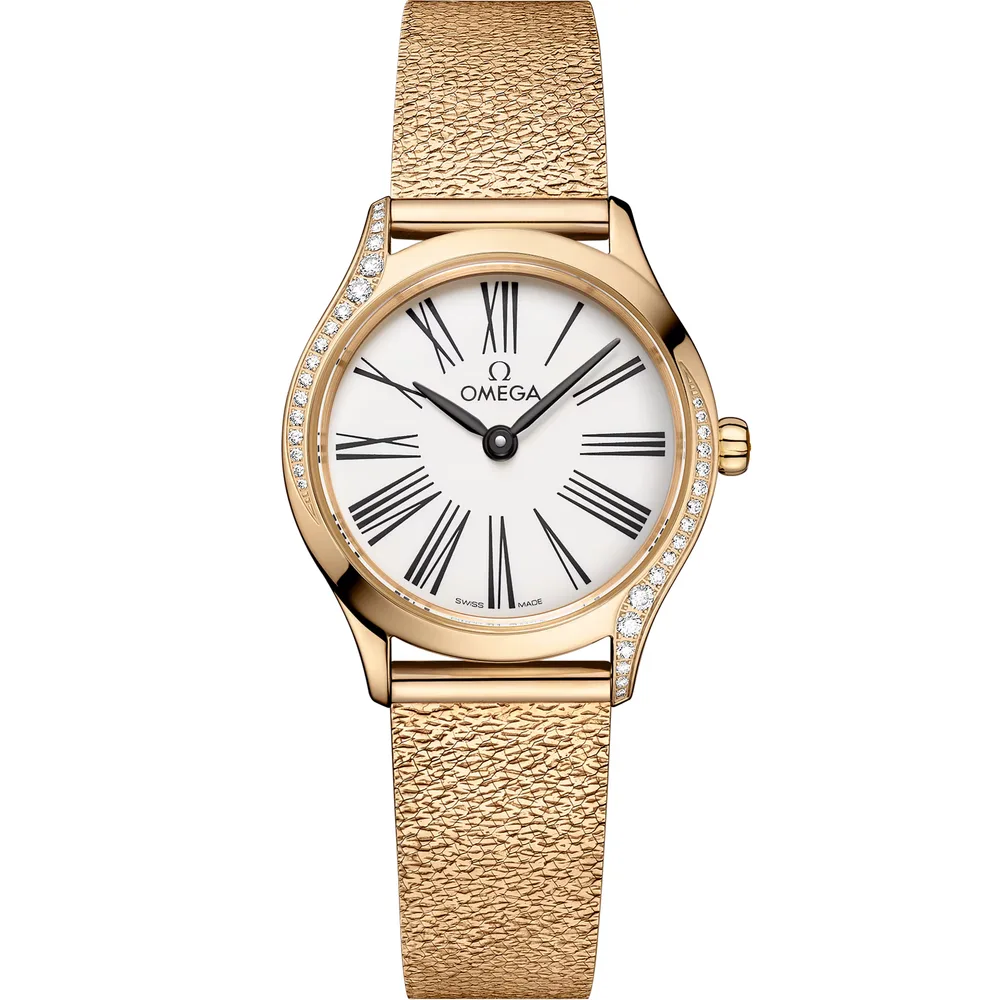 Omega De Ville Mini Trésor 26 mm, Moonshine™ gold on Moonshine™ gold