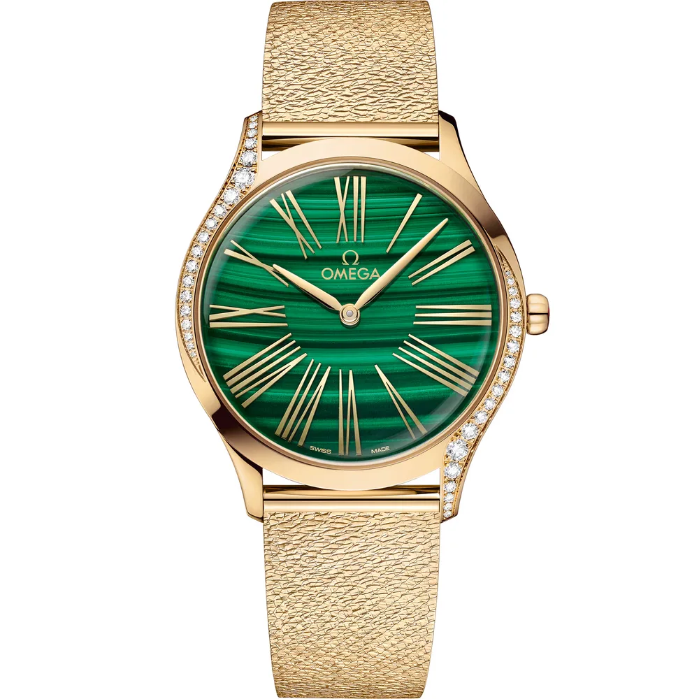 Omega De Ville Trésor 36 mm, Moonshine™ gold on Moonshine™ gold