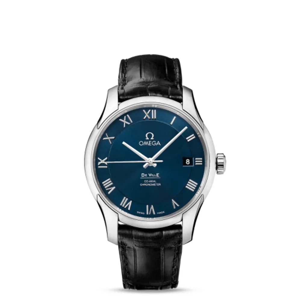 Omega De Ville Co-Axial 41 Stainless Steel / Blue