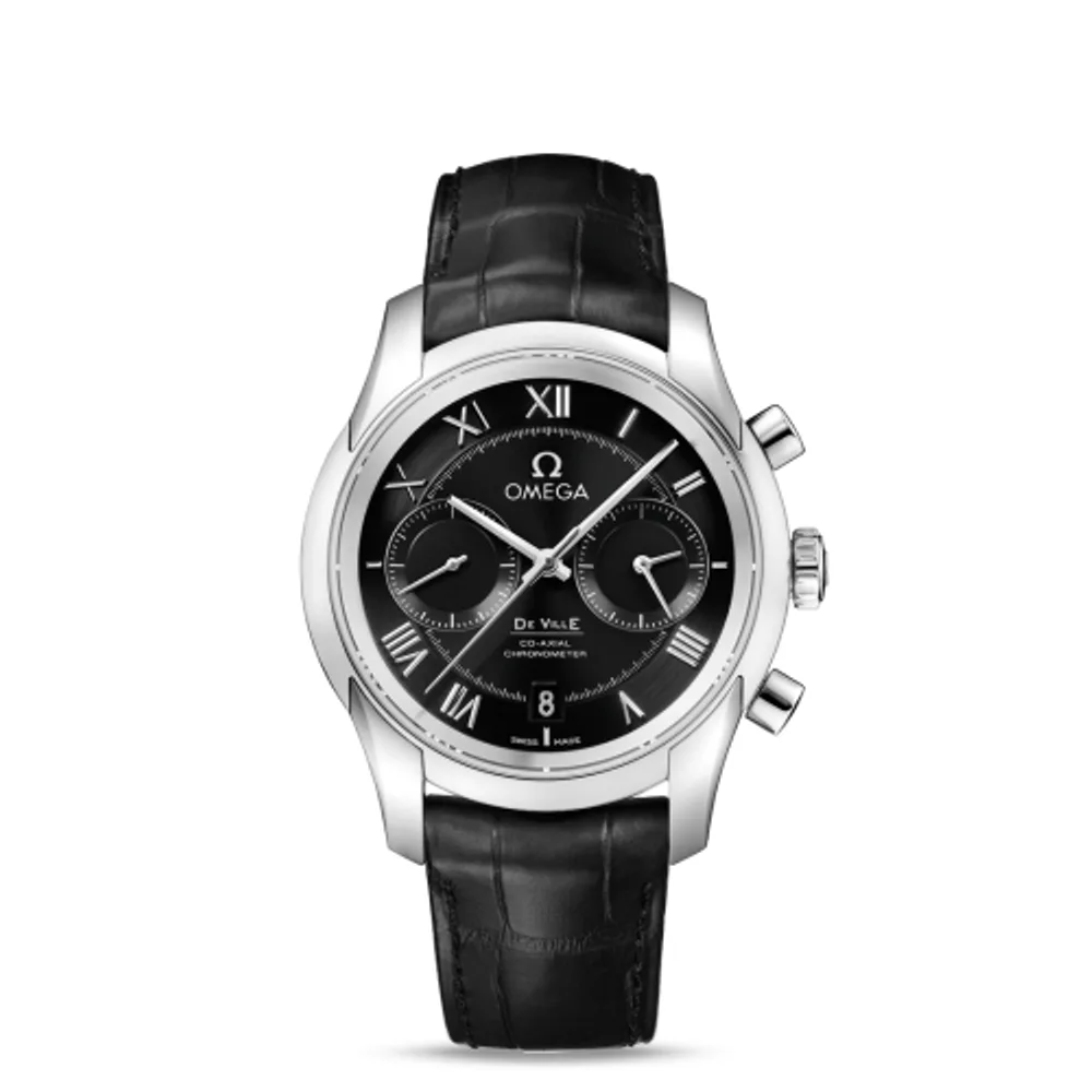 Omega De Ville Co-Axial 42 Chronograph Stainless Steel / Black