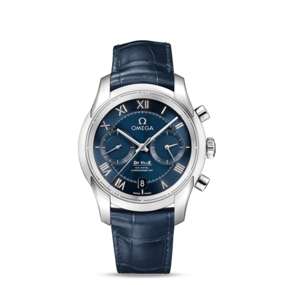 Omega De Ville Co-Axial 42 Chronograph Stainless Steel / Blue
