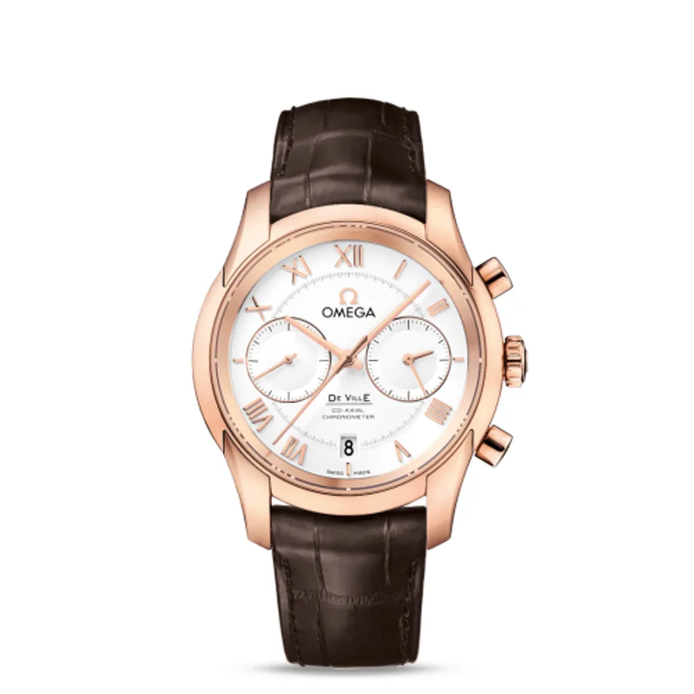 Omega De Ville Co-Axial 42 Chronograph Red Gold / Silver