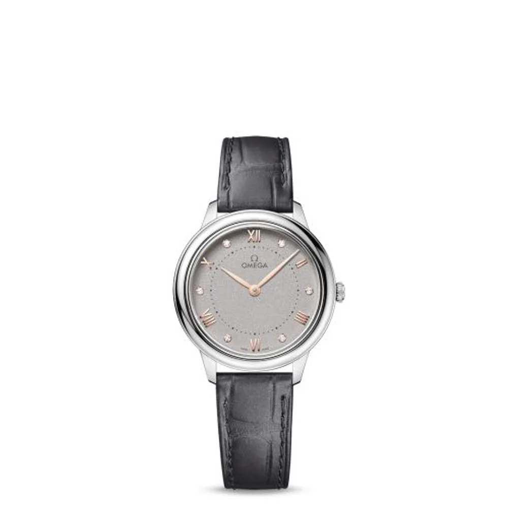 Omega De Ville Quartz 30 Stainless Steel / Grey - Diamond