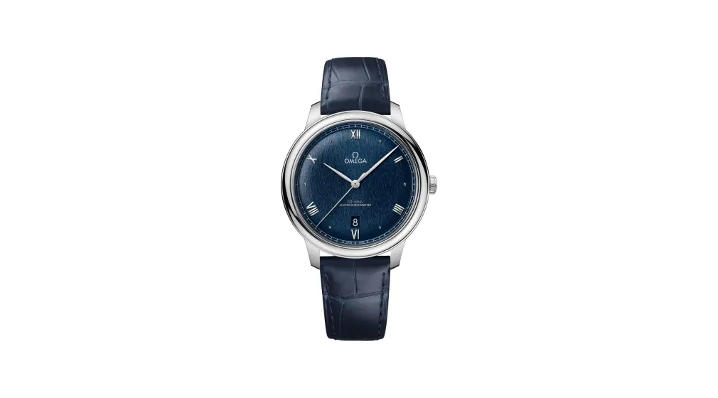 Omega De Ville Prestige 40 mm, steel on leather strap