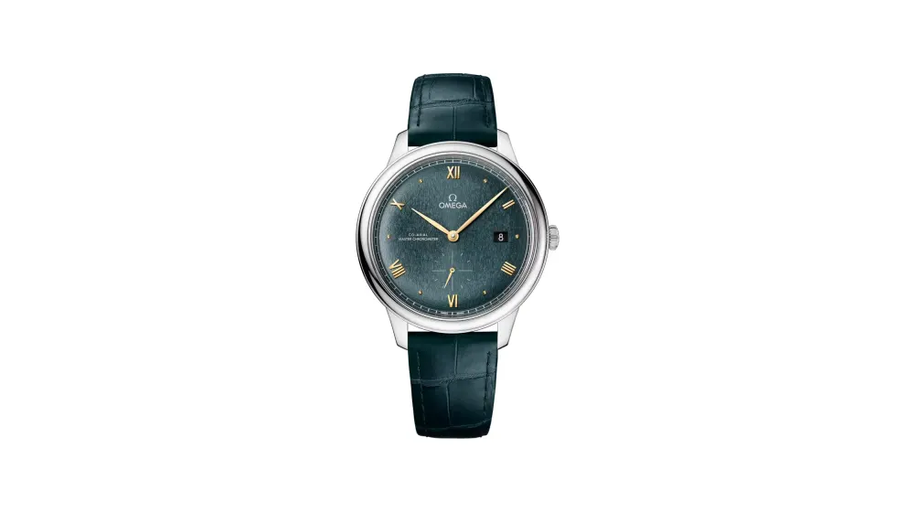 Omega De Ville Prestige 41 mm, steel on leather strap