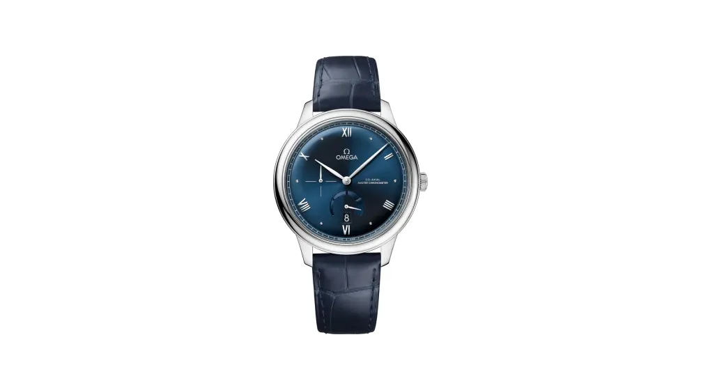 Omega De Ville Prestige 41 mm, steel on leather strap