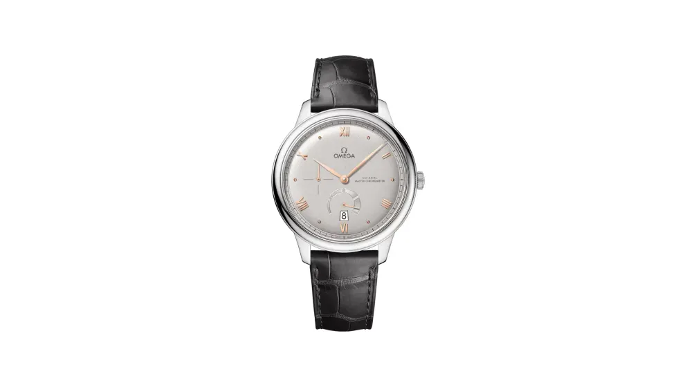 Omega De Ville Prestige 41 mm, steel on leather strap