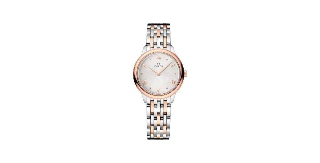 Omega De Ville Prestige 27.5 mm, steel ‑ Sedna™ gold on steel ‑ Sedna™ gold