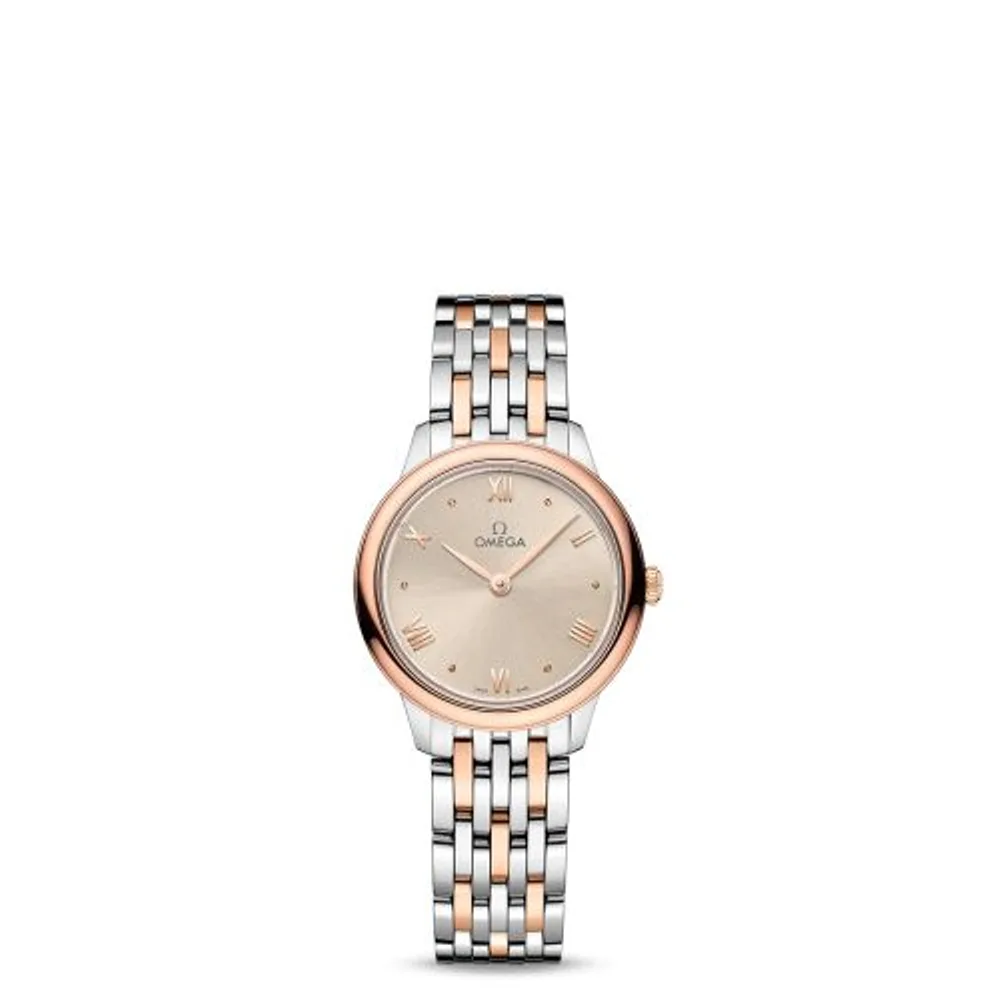 Omega De Ville Quartz 27.5 Stainless Steel - Sedna Gold / Beige / Bracelet