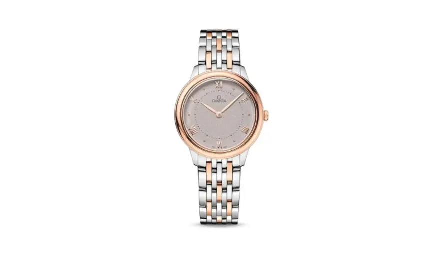 Omega De Ville Quartz 30 Stainless Steel - Sedna Gold / Grey / BRacelet