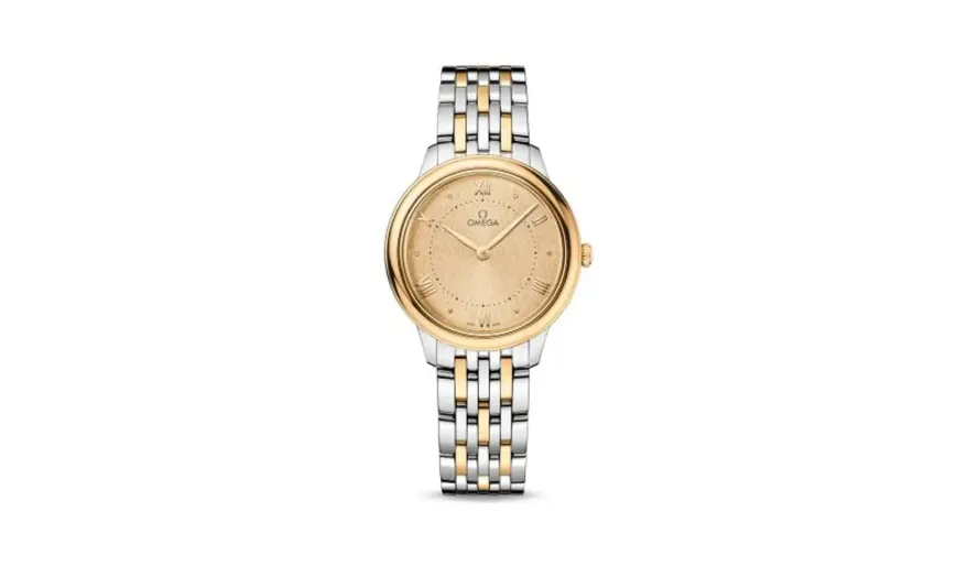 Omega De Ville Quartz 30 Stainless Steel - Yellow Gold / Champagne / Bracelet