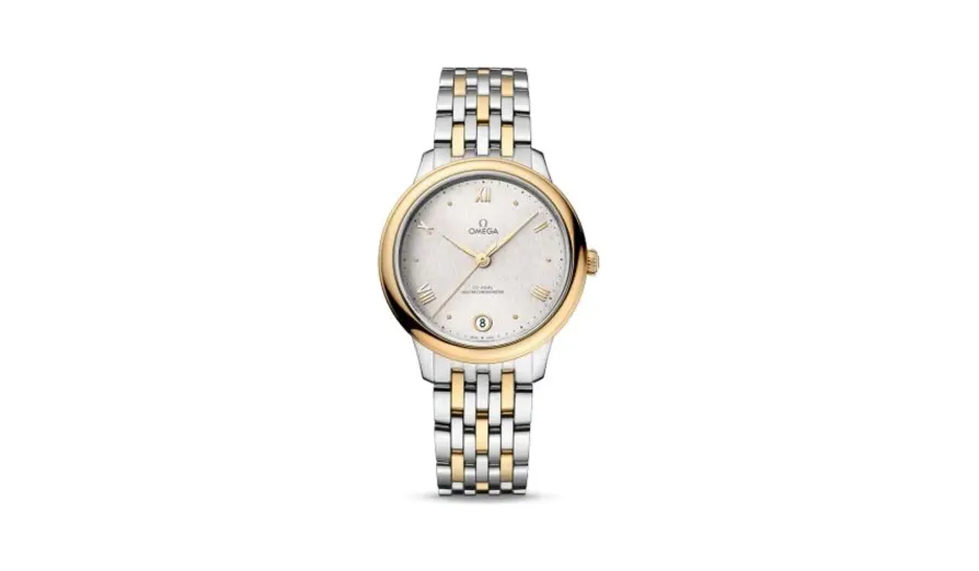 Omega De Ville Master Chronometer 34 Stainless Steel - Yellow Gold / Silver / Bracelet