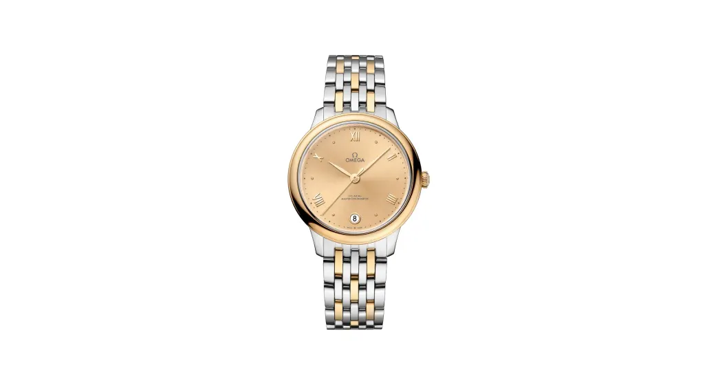 Omega De Ville Prestige 34 mm, steel ‑ yellow gold on steel ‑ yellow gold