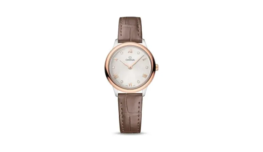 Omega De Ville Quartz 27.5 Stainless Steel - Sedna Gold / Silver - Diamond