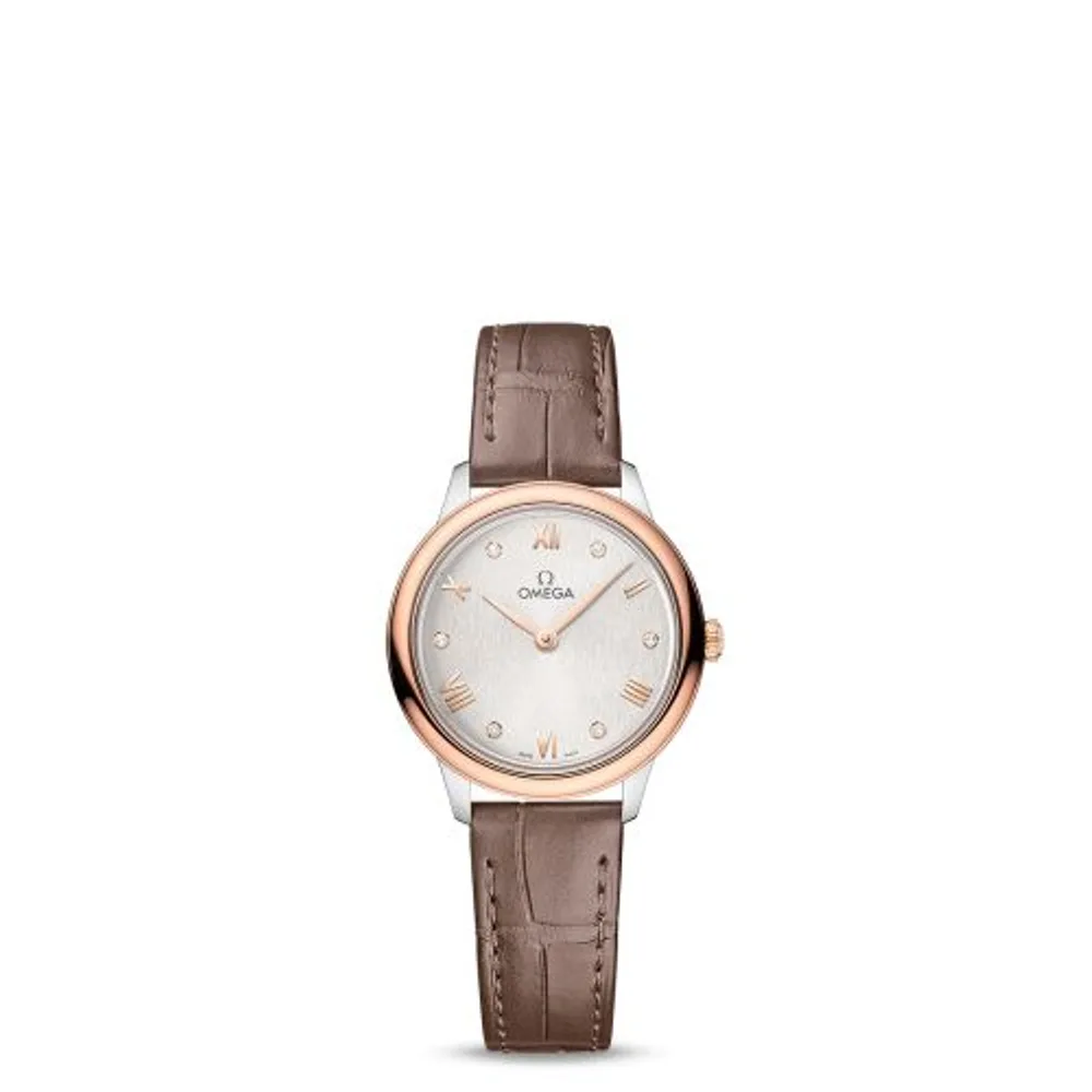 Omega De Ville Quartz 27.5 Stainless Steel - Sedna Gold / Silver - Diamond