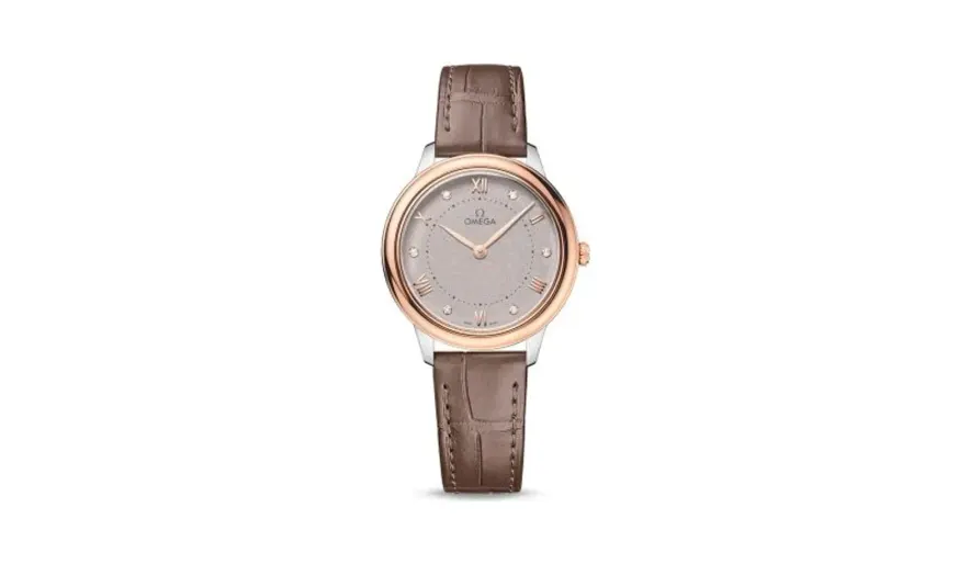 Omega De Ville Quartz 30 Stainless Steel - Sedna Gold / Grey
