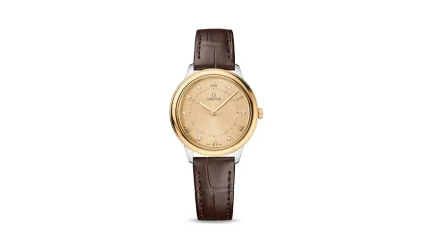 Omega De Ville Quartz 30 Stainless Steel - Yellow Gold / Champagne - Diamond