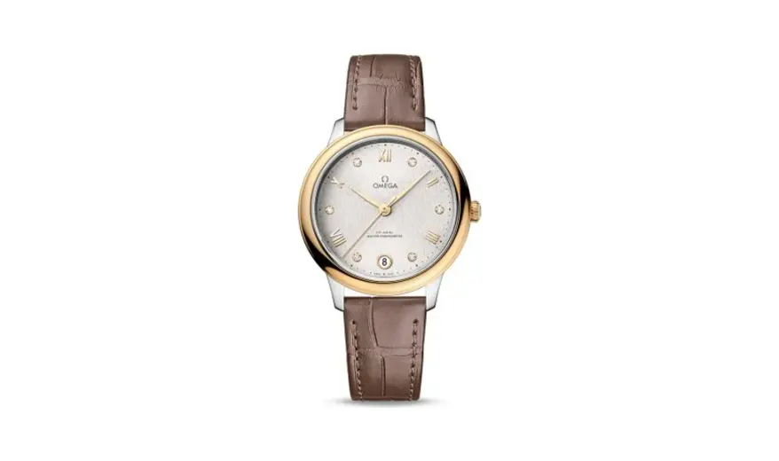 Omega De Ville Master Chronometer 34 Stainless Steel - Yellow Gold / Silver - Diamond