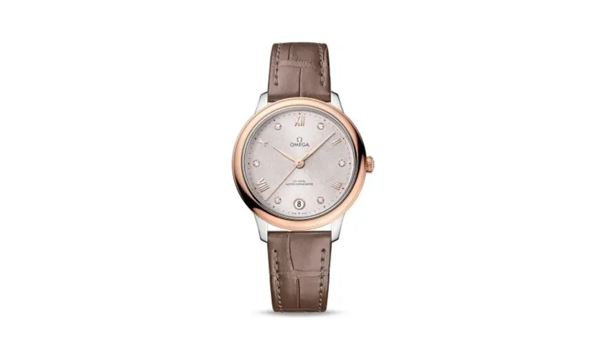 Omega De Ville Master Chronometer 34 Stainless Steel - Sedna Gold / Rose - Diamond