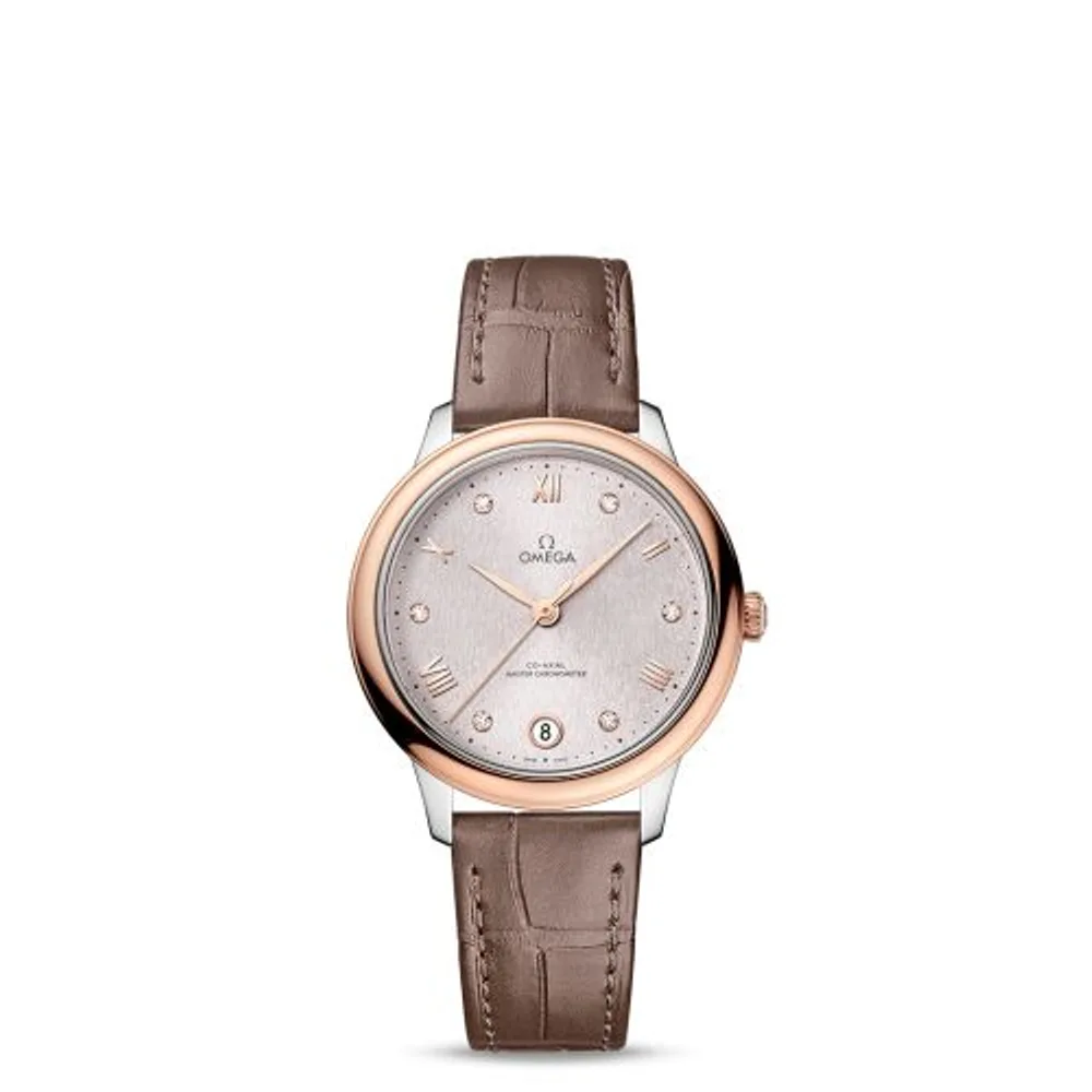 Omega De Ville Master Chronometer 34 Stainless Steel - Sedna Gold / Rose - Diamond